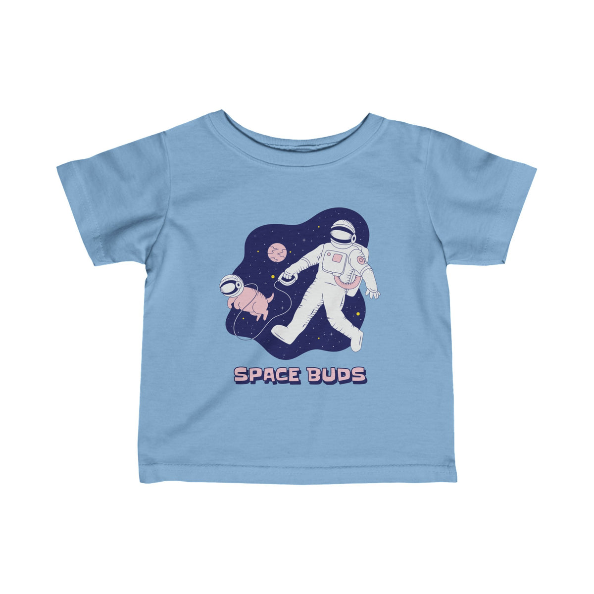 Space Buds Dog Astronaut Tee - Infant Fine Jersey