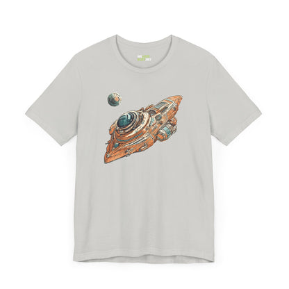 spaceship sci-fi t-shirt-Spaceship 76 Sci-Fi T-Shirt