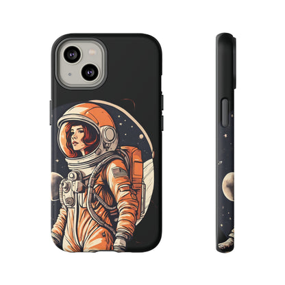 Spacegirl Astronaut Tough iPhone Mobile Cases WeLoveSciFi