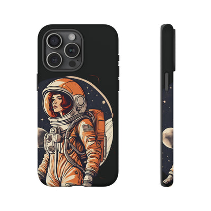 Spacegirl Astronaut Tough iPhone Mobile Cases WeLoveSciFi