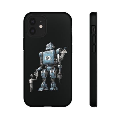 Flowers Robot SpaceArt Sci-Fi Tough iPhone Mobile Cases