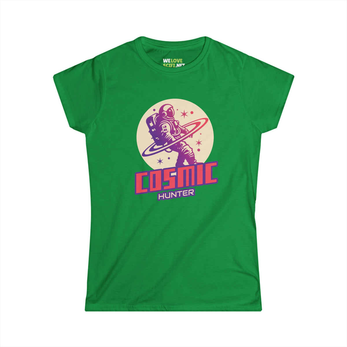 Cosmic Hunter Astronaut Woman's Tee-welovescifi.net