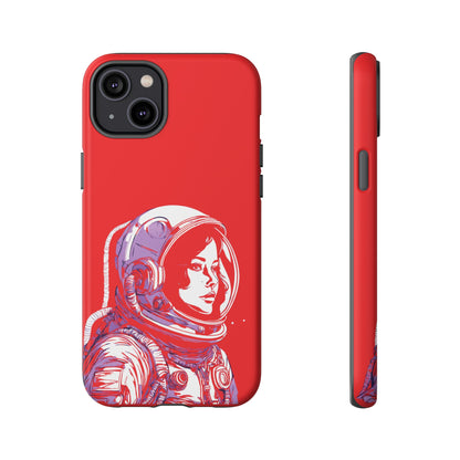 Duotone SpaceGirl SpaceArt Tough iPhone Mobile Cases