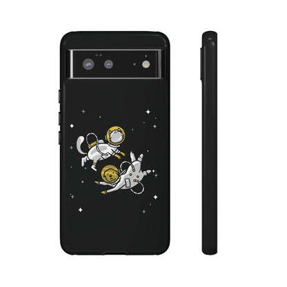 Astronaut Google Pixel Case | Funny Dog and Cat Sci-Fi 