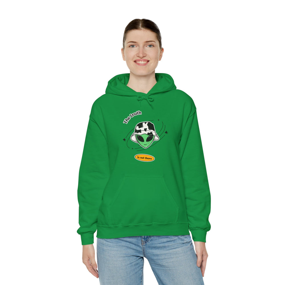 Funny Cow Alien Hoodie - The Truth is Out There 