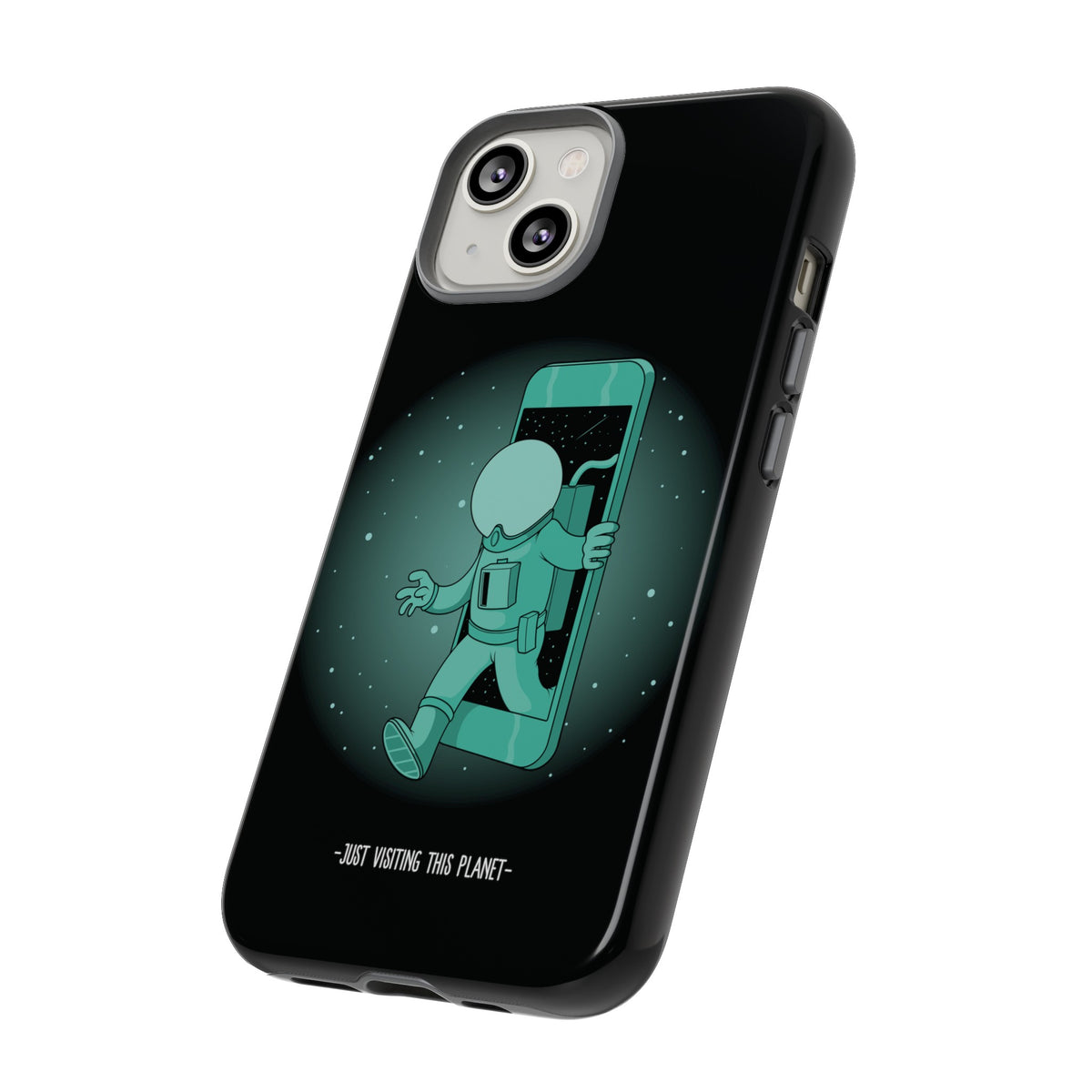 Funny Astronaut iPhone Cases Just Visiting This Planet SciFi