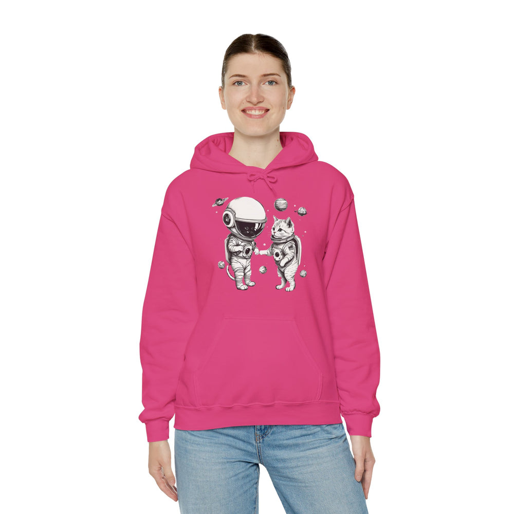 Space Kitties Astronaut Cats Sci-Fi Hoodie