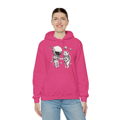 Space Kitties Astronaut Cats Sci-Fi Hoodie