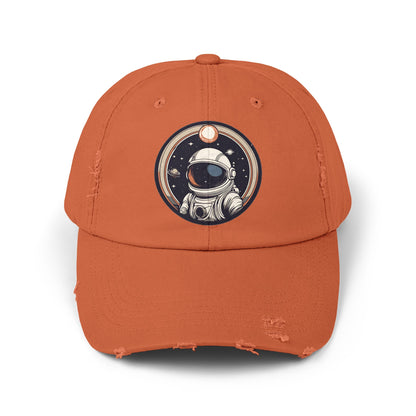 Welcome To Space Age Unisex Astronaut Distrassed Cap-welovescifi.net