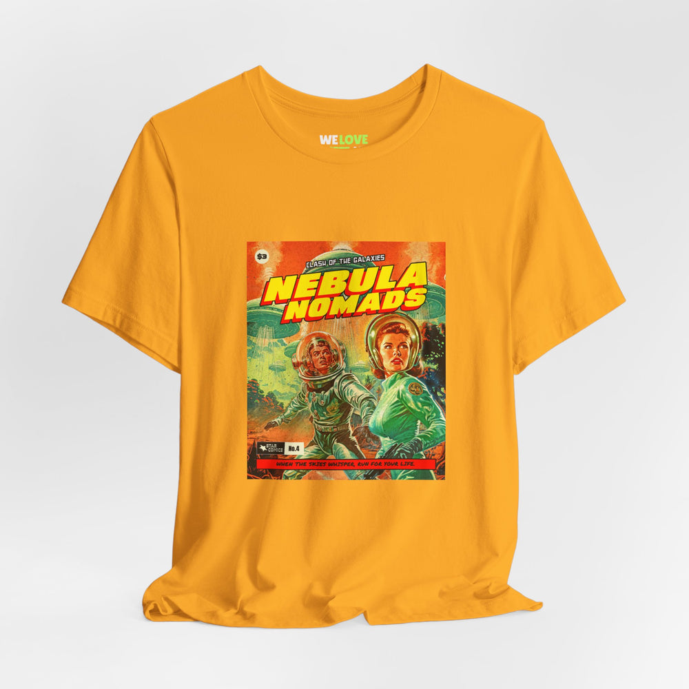 Nebula Nomads Retro Sci-Fi T-Shirt | Vintage Sci-Fi Tee