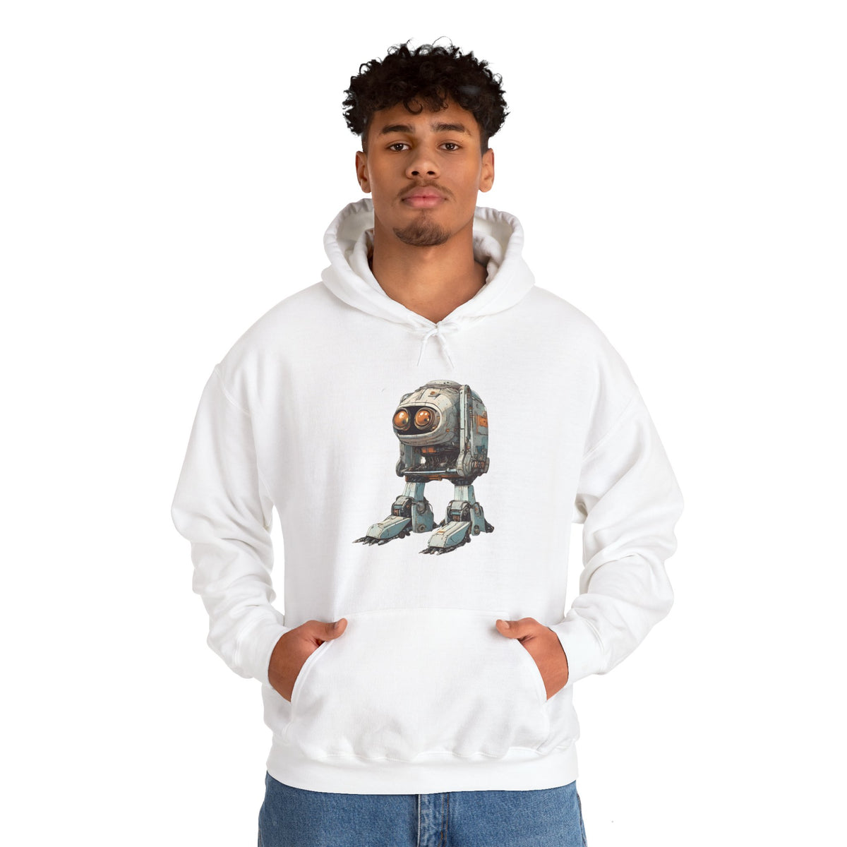 Hello Rusty Robot Spaceart Sci-Fi Hoodie-welovescifi.net