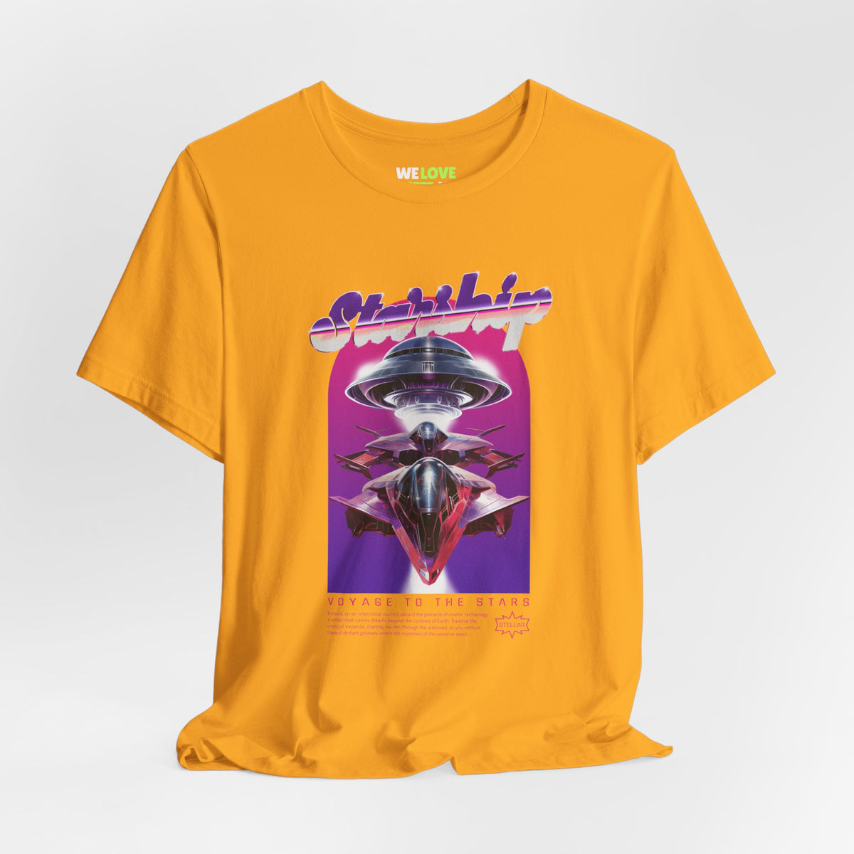 Starship Retro Sci-Fi T-Shirt | We Love Sci-Fi