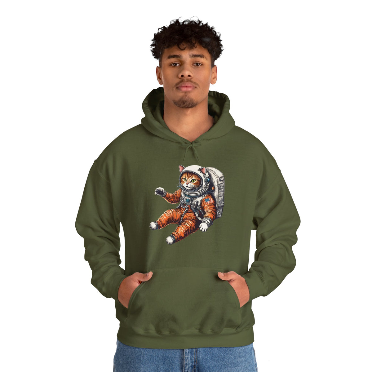 Redhead Spacecat Astronaut Hoodie - Cool Sci-Fi Sweatshirt