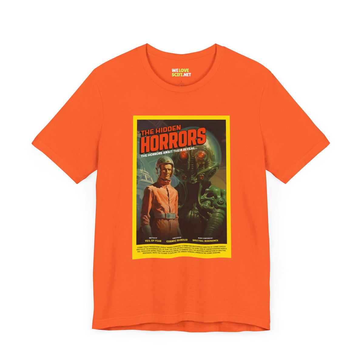 The Hidden Horrors Retro SciFi T-Shirt - SciFi Merchandise