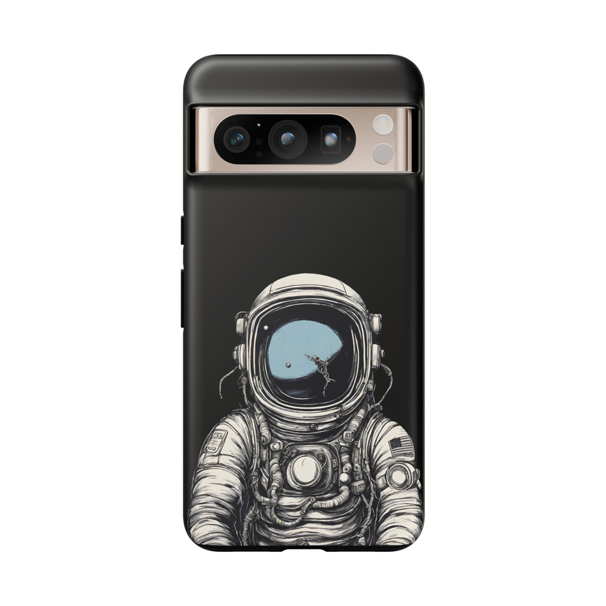 Hello Human Space Art Phone Case Tough Google Pixel Cover