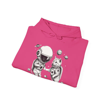 Space Kitties Astronaut Cats Sci-Fi Hoodie