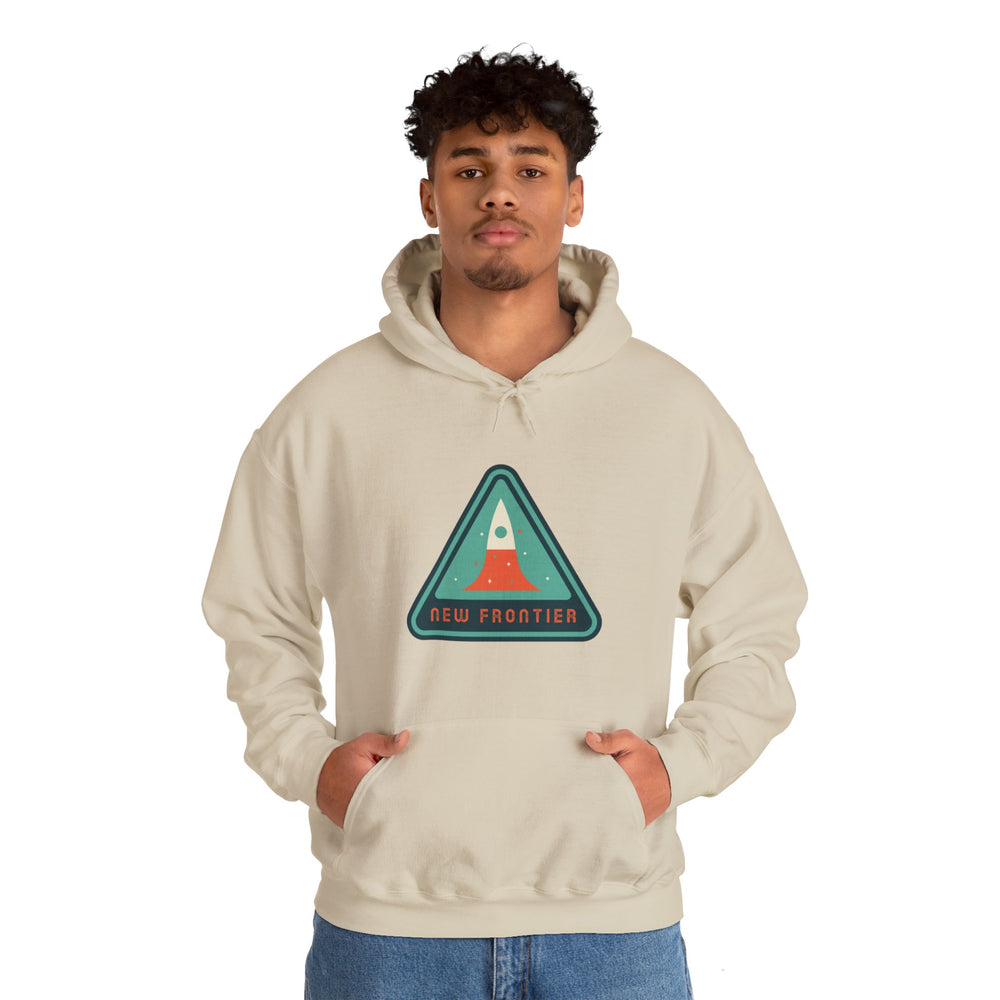 New Frontier Sign Retro Sci-Fi Hoodie | Retro Sci-Fi Hoodie