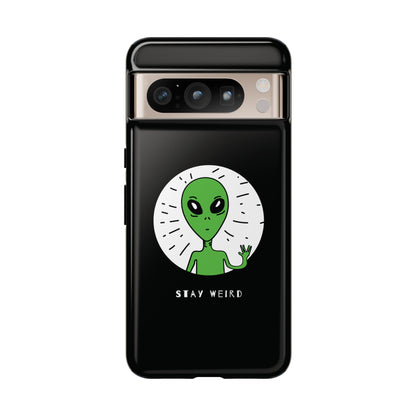 Stay Weird Alien Sci-Fi Mobile Cases for Google Pixel