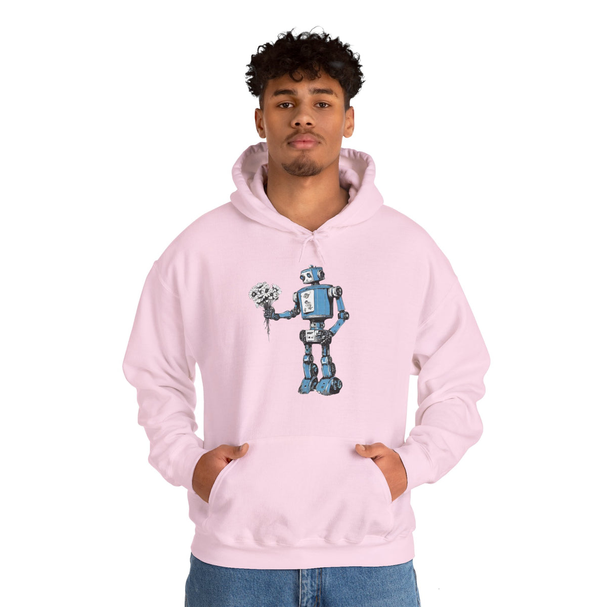 You Never Bring Me Flowers Robot Spaceart Sci-Fi Hoodie-welovescifi.net