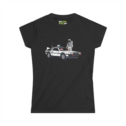 Delorean Astronaut Woman's Tee Let's Take a Ride WeLoveSciFi