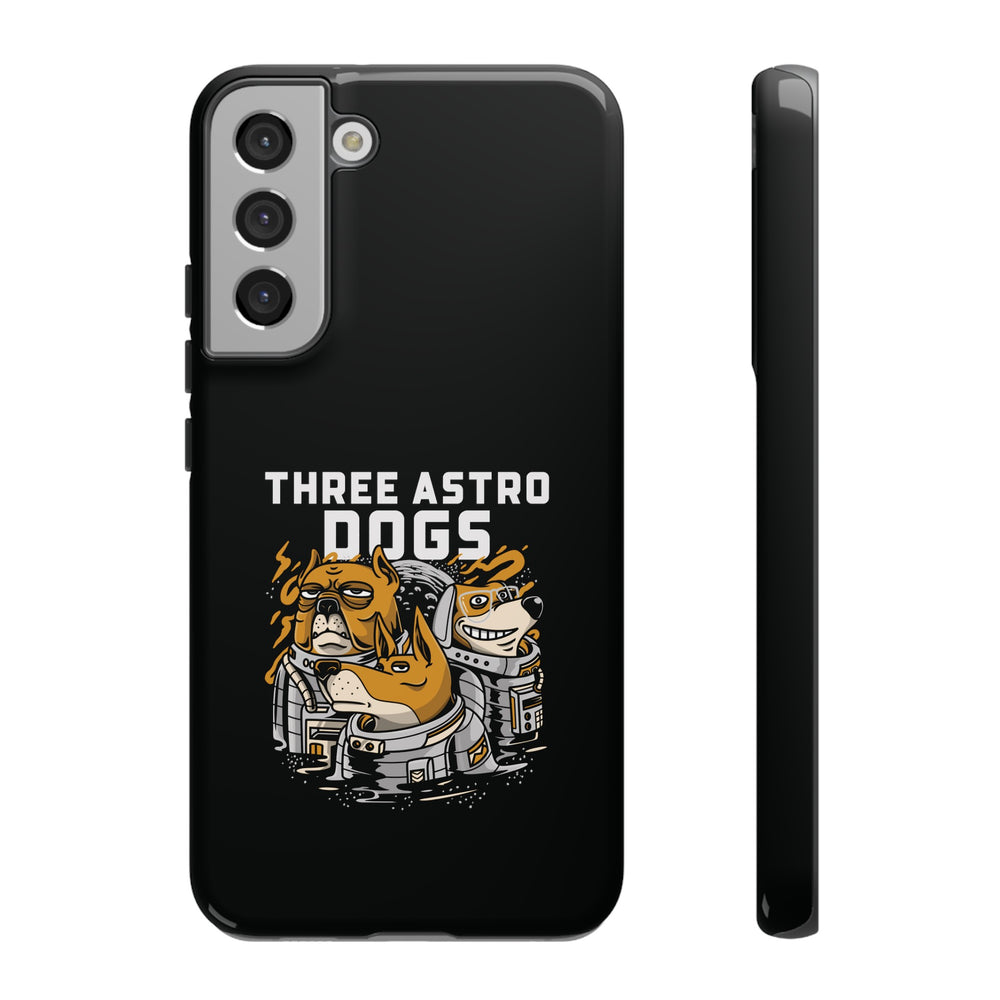 Three Astro Dogs Funny Sci-Fi Tough Samsung Galaxy Mobile Cases-welovescifi.net