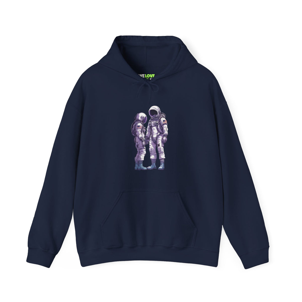 Mission Unknown Astronaut Space Art Hoodie | Sci-Fi Apparel