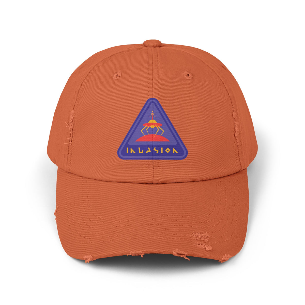 Invasion Sign Cap - Unisex Sci-Fi Distressed Hat WeLoveSciFi