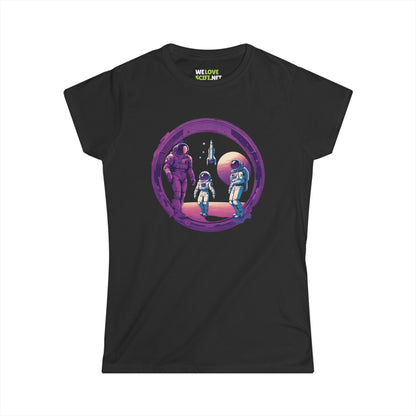 Family Business SpaceArt Astronaut Woman's Tee-welovescifi