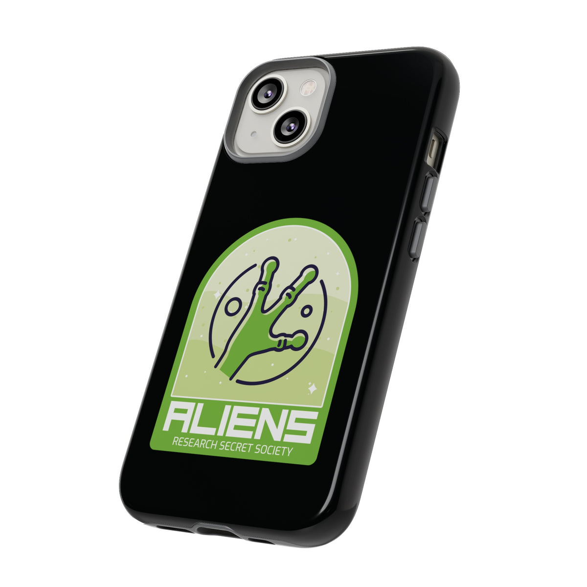 Aliens Research Secret Society UFO Sci-Fi iPhone Mobile Case