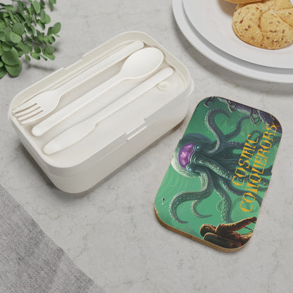 Cosmic Conqueror Retro UFO Comic Bento Lunch Box-welovescifi