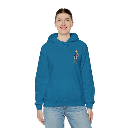 Jump Astronaut Space Art Hoodie - Sci-Fi Adventure Apparel