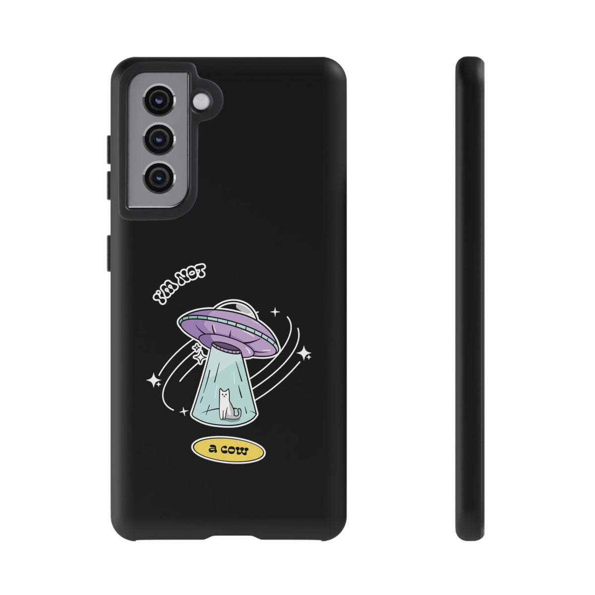 Sci-Fi UFO Samsung Galaxy Mobile Cases - Funny Roswell Cow