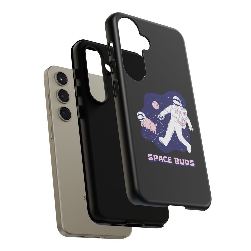 Space Buds Samsung Galaxy Cases Astronaut Dog SciFi Design