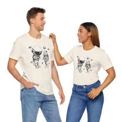 Space Kitties Sci-Fi T-Shirt | Astronaut Cats Tee