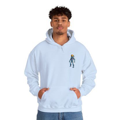 Jump Astronaut Space Art Hoodie - Sci-Fi Adventure Apparel