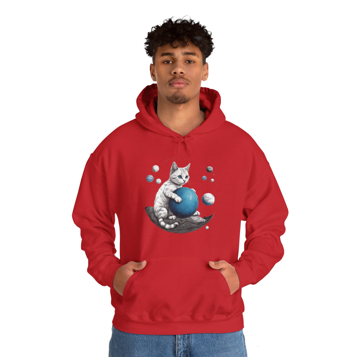 Space Player Cat 2 Sci-Fi Hoodie - Sci-Fi Hoodie