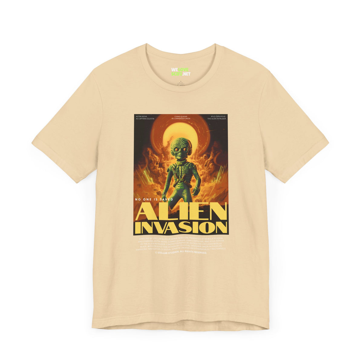 Alien Invasion Retro Sci-Fi T-Shirt-welovescifi.net