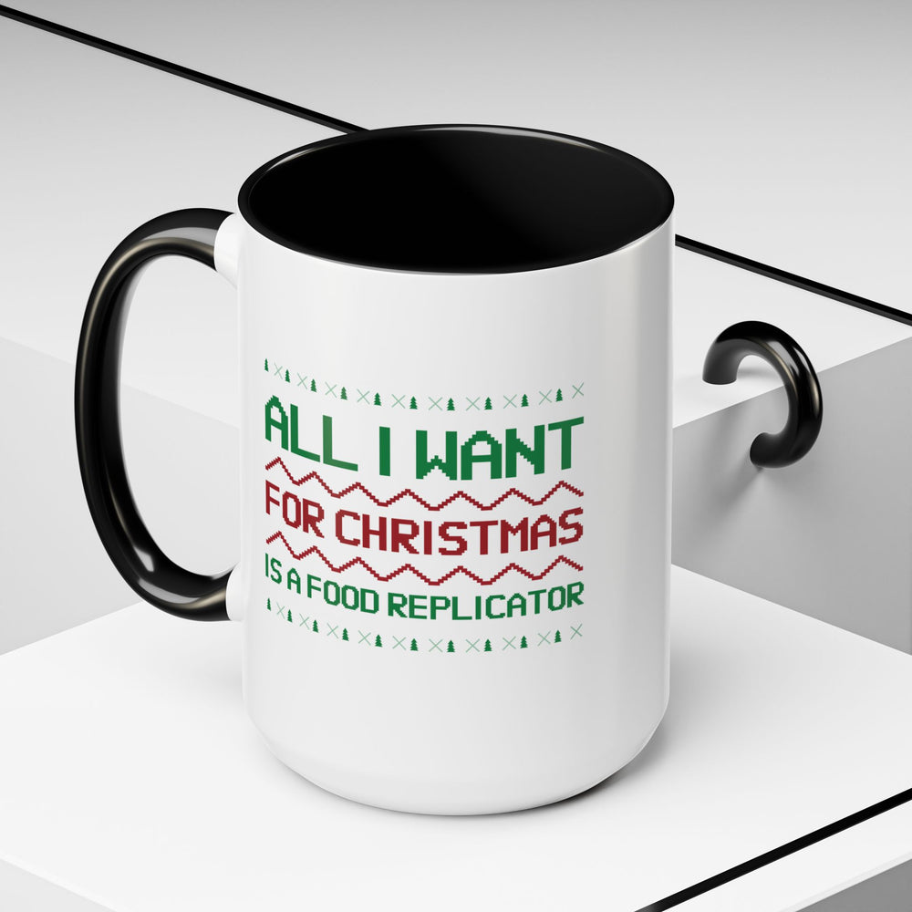 All I Want For Christmas Is A Food Replicator Accent Mug-welovescifi.net