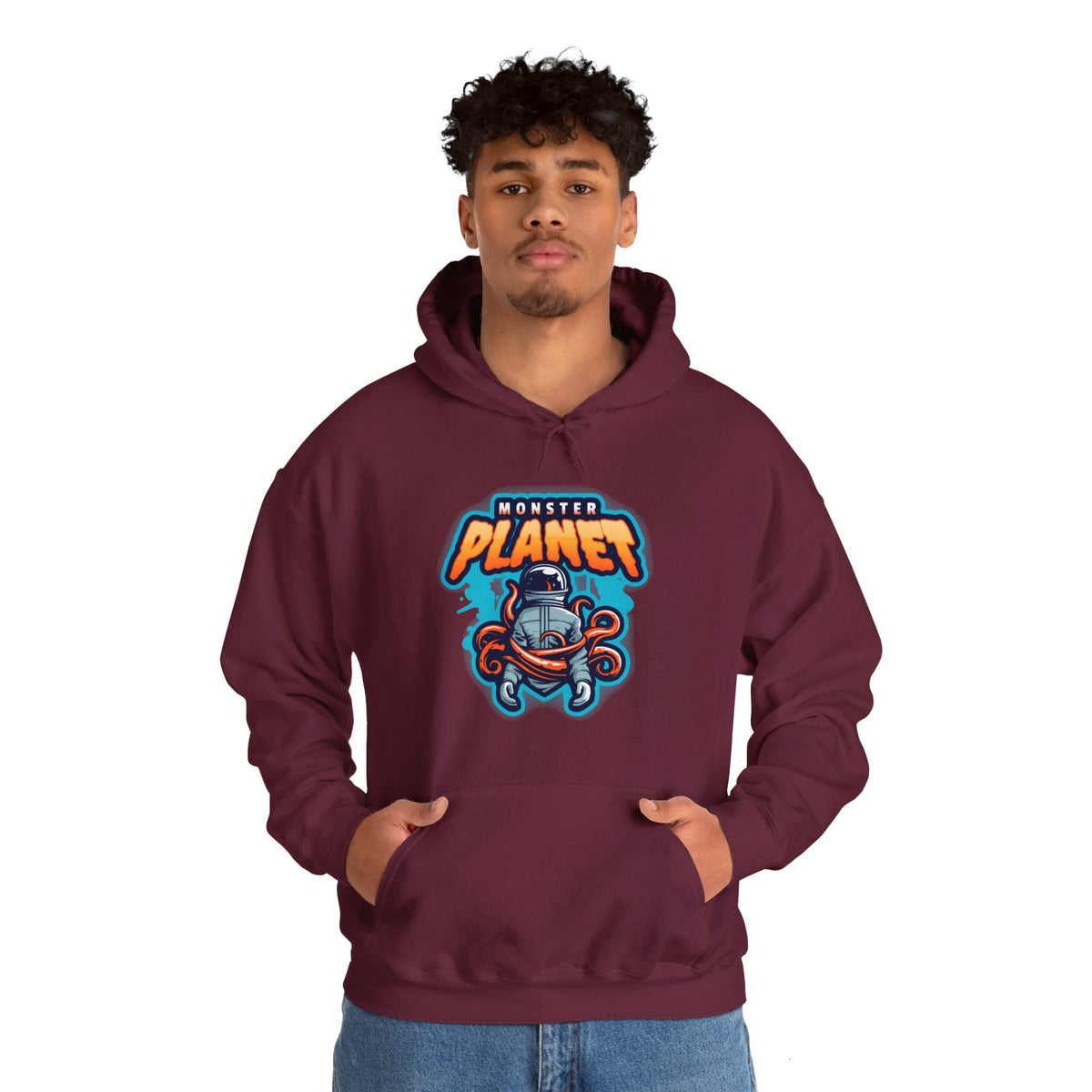 Monster Planet Hoodie - Astronaut Sci-Fi Hoodie WeLoveSciFi