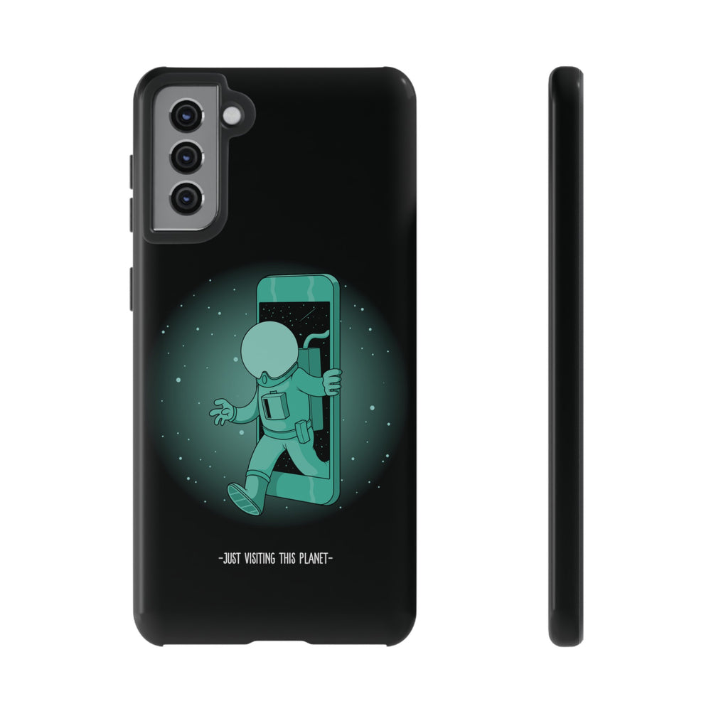 Funny Astronaut Mobile Cases - Just Visiting This Planet