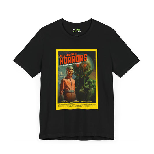 The Hidden Horrors Retro SciFi T-Shirt - SciFi Merchandise