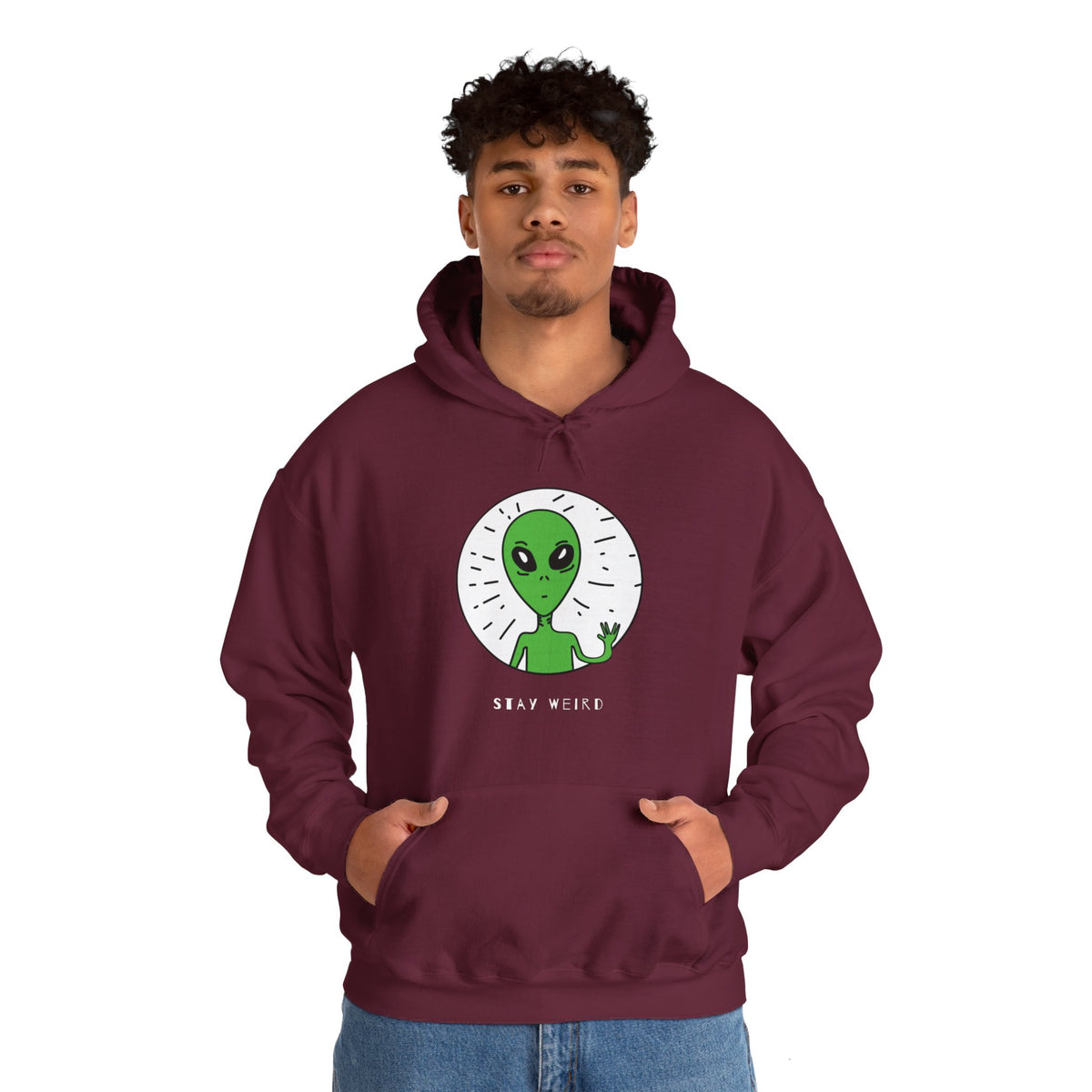 Stay Weird Alien Sci-Fi Hoodie - We Love Sci-Fi