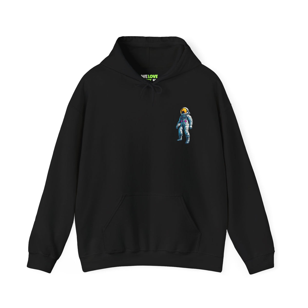 Jump Astronaut Space Art Hoodie - Sci-Fi Adventure Apparel