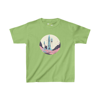 Space Art Tee for Kids | Astronaut Heavy Cotton T-Shirt