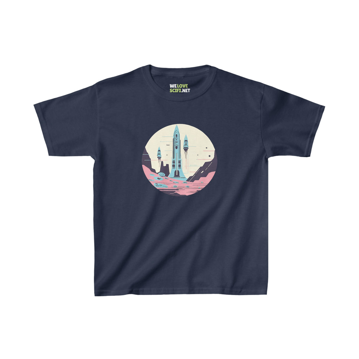 Space Art Tee for Kids | Astronaut Heavy Cotton T-Shirt