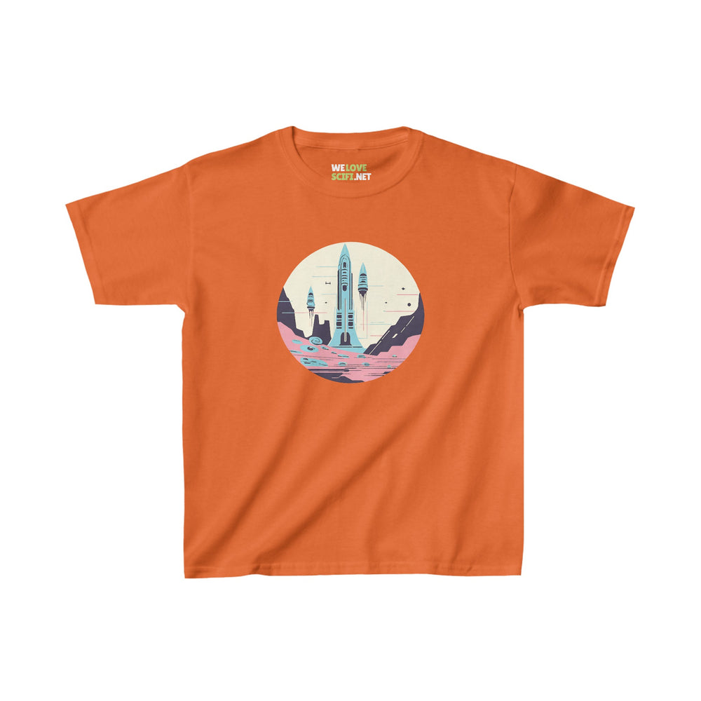 Space Art Tee for Kids | Astronaut Heavy Cotton T-Shirt