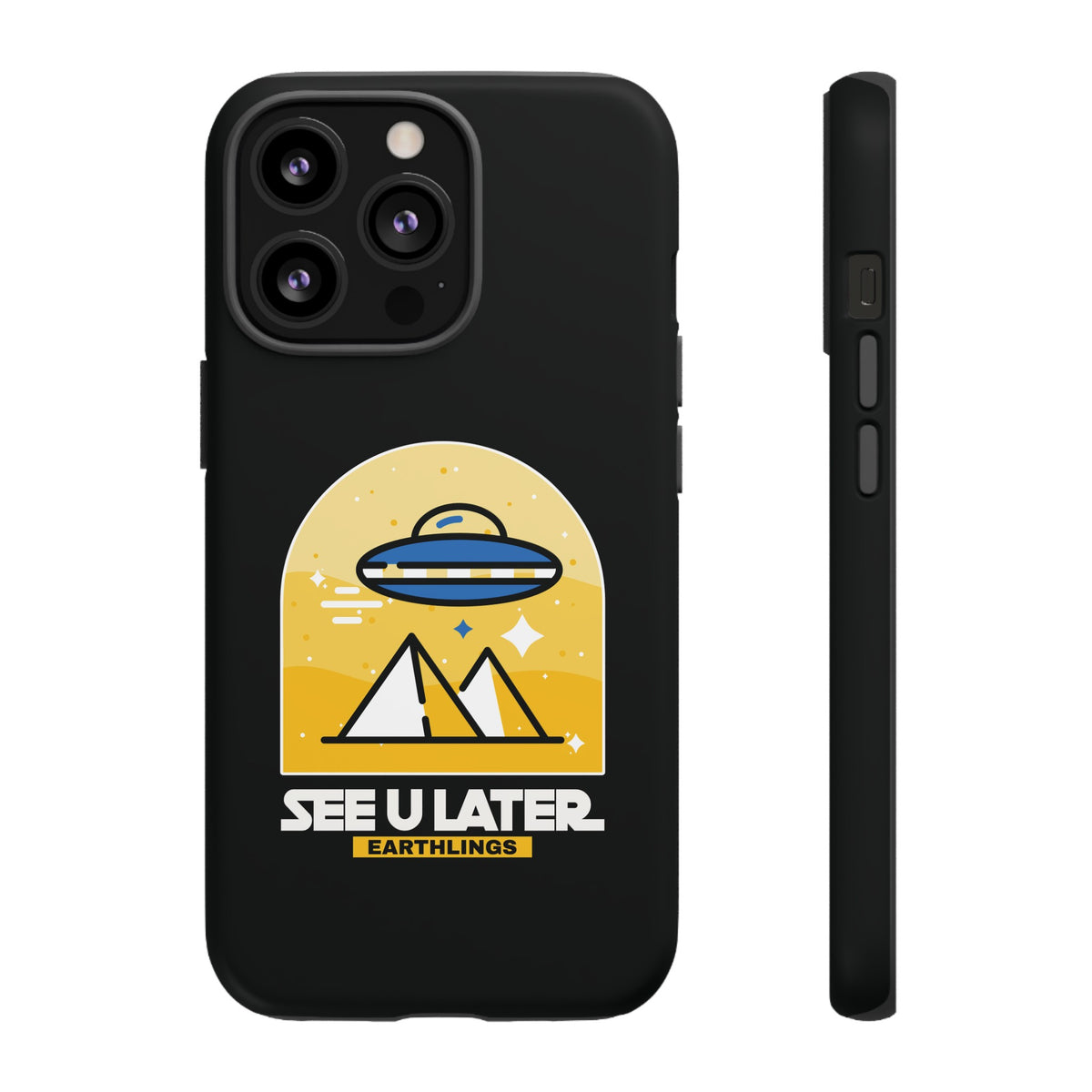 Funny UFO iPhone Cases - See You Later Earthlings