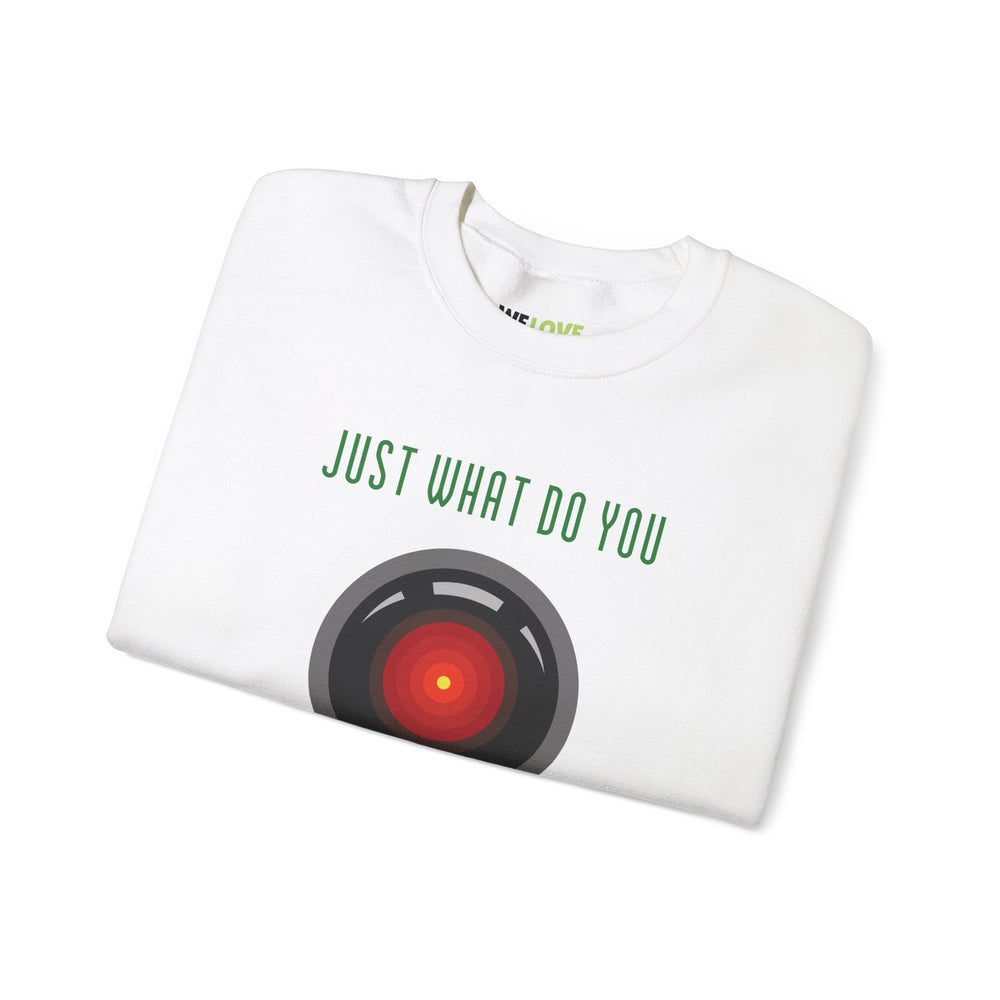 What Do You Think Dave Funny HAL9000 Christmas Crewneck Sweatshirt-welovescifi.net