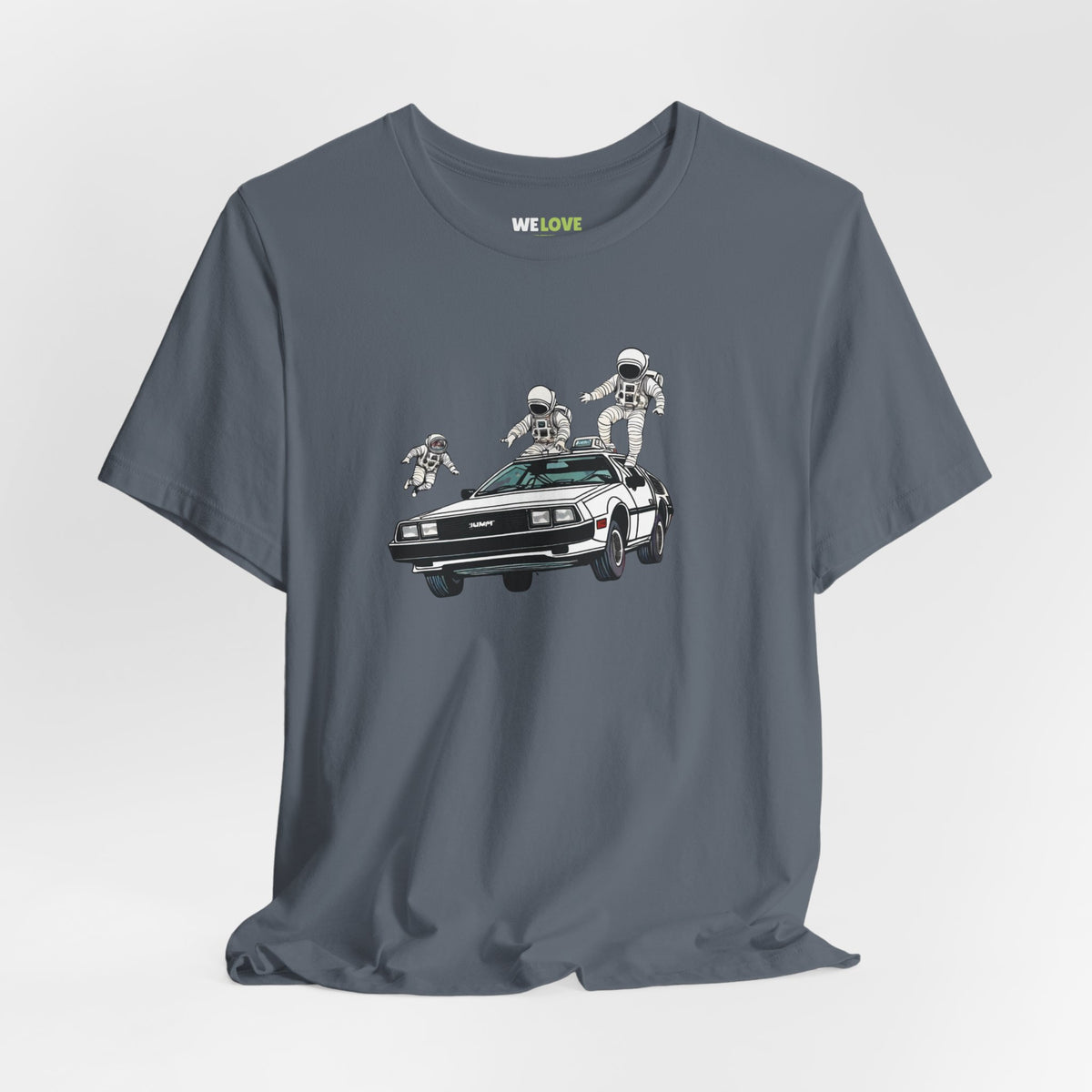 Party in a DeLorean Astronaut Sci-Fi TShirt Cool Sci-Fi Tee