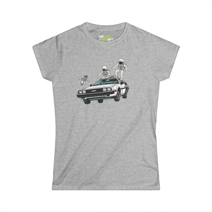 Party in a Delorean Astronaut Woman's Tee WeLoveSciFi.net